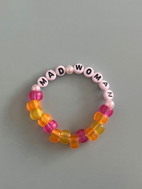 Mad Woman Taylor Swift Bracelet, Mad Woman Taylor Swift, Freindship Bracelets, Eras Bracelet, Taylor Bracelets, Ears Tour, Taylor Bracelet, Eras Bracelets, Mad Woman