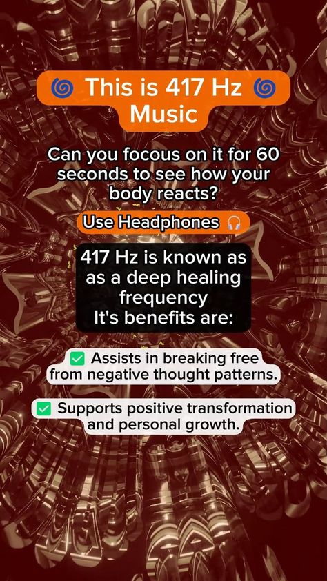 417 Hz Solfeggio frequency with the following benefits: clearing negative energy, facilitating change, enhancing creativity, manifesting intentions, cleaning trauma, balancing your sacral chakra. Use headphones while listening ✨🎧✨ #solfeggio #frequency #417hz #soundhealing #energy #selflove #faith #mindfulness #inspiration #consciousness #happiness #awakening #spiritual #spirituality #lightworker | Ambient Stream | Ambient Stream · Original audio Manifesting Intentions, Clearing Negative Energy, Use Headphones, Solfeggio Frequencies, Health Ideas, Clear Negative Energy, Diy Speakers, Body Healing, Sound Healing