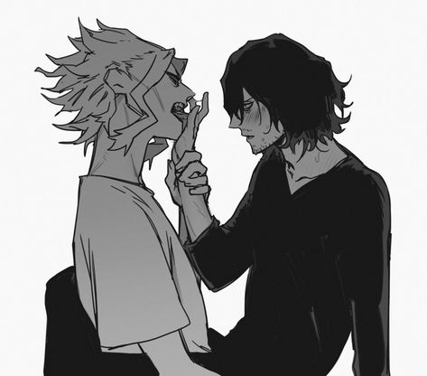 Aizawa X Toshinori, Aizawa X All Might, All Might X Aizawa, Badass Beard, Eraser Head, Toshinori Yagi, Aizawa Shouta, Anime Soul, All Might