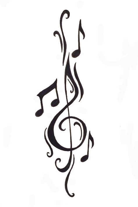 Tattoo ideas Music Notes Drawing, Design Tatuaje, Tattoo Wallpaper, Music Notes Tattoo, Tattoo Placements, Music Notes Art, Music Note Tattoo, Kunst Tattoos, Tattoo Trend