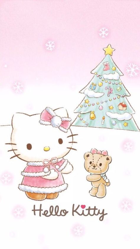 Hello kitty Christmas Wallpaper Hello Kitty, Tiny Chum, Hello Kitty Imagenes, Charmmy Kitty, Hello Kitty Images, Kitty Christmas, Xmas Wallpaper, Kawaii Christmas, Cute Christmas Wallpaper