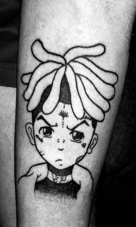 Tatoo XXXTENTACION Xxxtancion Drawing Easy, Xxxtancion Tattoo, Xxxtentaci̇on Tattoo, Xxtenations Tattoo, Dope Drawings, Tatto Boys, Tattoo 2023, Rapper Wallpaper Iphone, Xxxtentacion Quotes