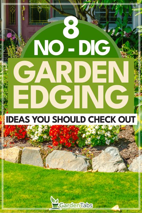 Boarder Ideas For Landscaping, Edging For Garden Borders, Simple Garden Edging Ideas, Natural Edging For Flower Beds, Edging A Flower Bed, Unique Landscape Edging Ideas, Tall Edging Landscape, Natural Borders For Yard, Raised Garden Edging Ideas