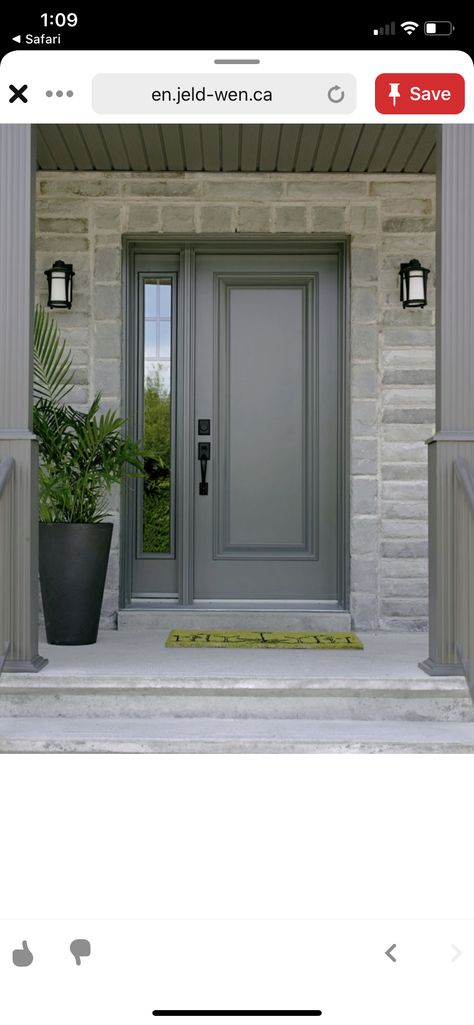 Entry Door Colors, Craftsman Front Doors, Apartemen Studio, Painted Brick Exteriors, Modern Garage Doors, Double Doors Exterior, Exterior Window, Contemporary Front Doors, Double Doors Interior