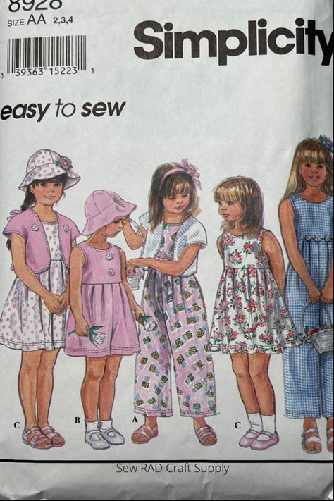 #90s #90sfashion #90sstyle #90soutfits #1990s #childrensfashion #childrensclothing #girlsfashion #girlsclothing #dresspatterns #romper #bolero #hat #kidsfashion #kidsclothes #kidsclothing #vintage #vintagestyle #vintagedress #vintageclothes #vintageclothing #vintageaesthetic #vintagepatterns #simplicity #simplicitypatterns #easytomake #sewing #sewingtutorial #sewingproject #sewingprojectsforbeginners #sewingforbeginners #sewingforkids #sewingpatternsforbeginners #sewingpatterns Bolero Hat, Girls Jumpsuit, Dress Bolero, Jacket Sewing Pattern, Jacket Sewing, Dress With Jacket, Quilted Potholders, Bolero Dress, Pattern Romper