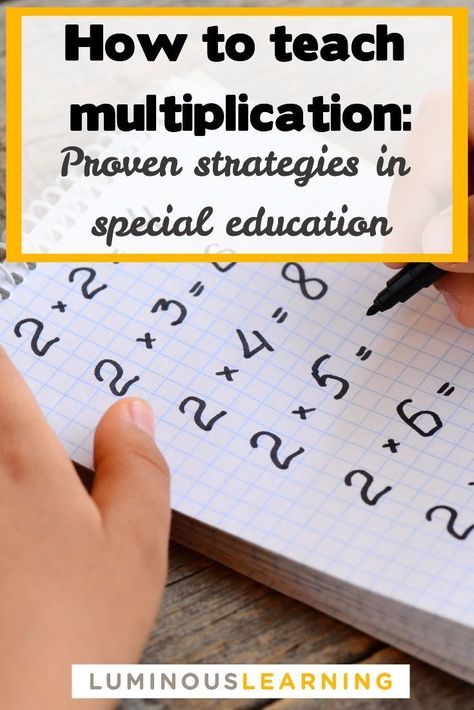 Teaching Math Special Education, Best Way To Teach Multiplication, Multiplication Special Education, Teaching Multiplication Strategies, How To Teach Multiplication 3rd Grade, Teaching Multiplication 3rd Grade, Multiplication Rhymes, Teach Multiplication Facts, Math Special Education