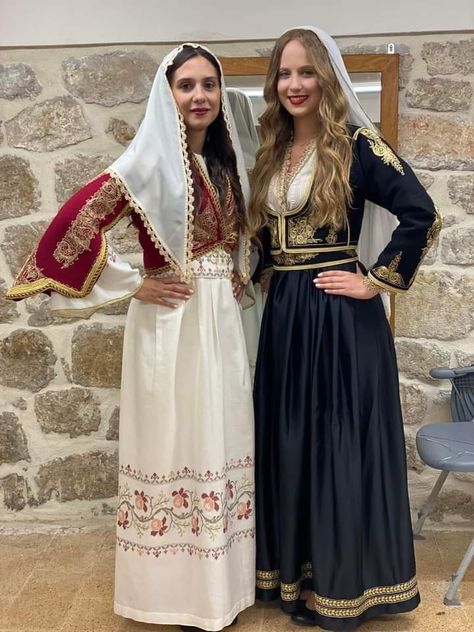 Crete Traditional Clothing, Crete Fashion, Greek Folk Costume, Traditional Greek Clothing, Greek Clothes, Greece Project, Greek Traditional Dress, Albanian Clothing, Albanian Culture