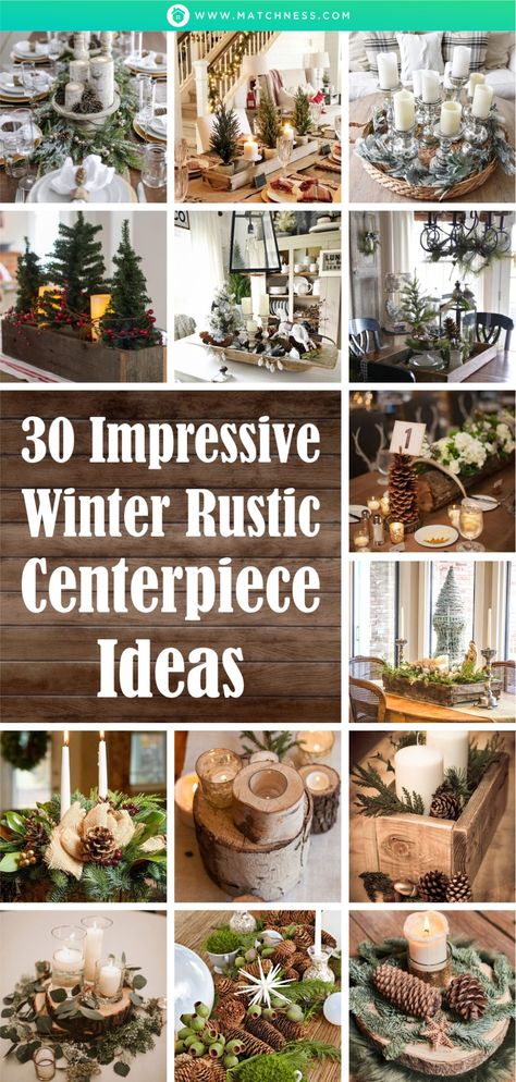 Greenery Dining Room Decor, Winter Sideboard Decor, Dining Room Table Centerpiece Ideas Winter, Faux Fur Table Runner Christmas, Winter Decor Ideas For The Home Rustic, Winter Dining Table Centerpiece, Rustic Dining Table Centerpiece Ideas, Winter Table Centerpieces For Home, Winter Centerpieces For Home