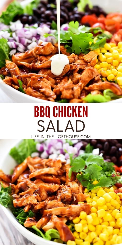 Luau Salad, Cheesecake Factory Recipe, Bbq Salads, Bbq Chicken Salad, Best Salad Recipes, Salad Recipes For Dinner, Yummy Salad Recipes, Cheesecake Factory, Barbecue Chicken