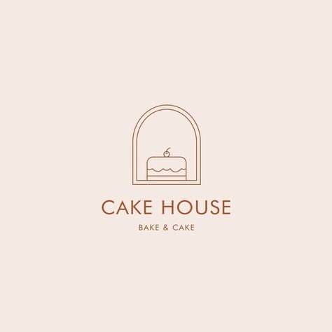 Pastry Logos Ideas, Logo Design For Sweets, Bakery Cafe Logo Ideas, Baked Logo Design, Cakery Logo Design Ideas, Cupcake Logo Design Graphics, Design Bakery Logo, Logo For Cake Shop, Logo Design Bakery Ideas