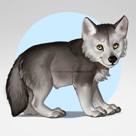 Grey Wolf by AonikaArt on DeviantArt Wolf Puppy Drawing, Wolf Puppy Art, Wolf Pup Art, Wolf Puppy, Diy Cat Bed, Animal Babies, Puppy Drawing, Wolf Pup, Puppy Art