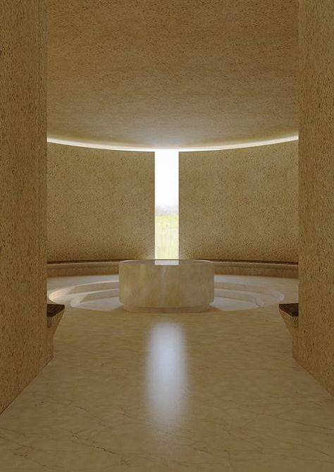 Meditation Space Architecture, Meditation Center, Spa Design, Architecture Design Concept, Brutalist Architecture, An Exercise, Meditation Space, Meditation Room, Light Architecture