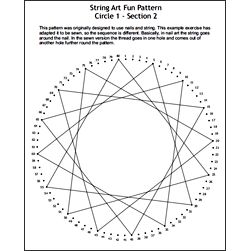 String Art Fun Math Project Work Sheet 1 String Art Geometric Pattern, String Art Patterns Free Printable, String Art Patterns Letters, Fun Math Projects, String Art Letters, String Art Patterns Templates, String Art Patterns Free, Boat Pattern, Repetitive Patterns