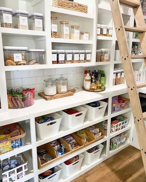 Pantry Shelving Ideas, Wooden Bins, Spice Organization Drawer, Organized Pantry, Pantry Shelving, Shelving Ideas, Kitchen Organization Pantry, Pantry Shelf, Tray Organization