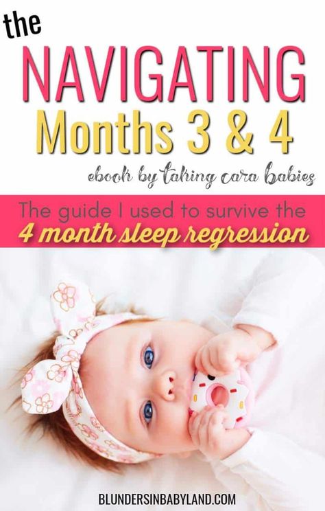 If your baby is around 4 months old and still not sleeping through the night (or going through the 4 month sleep regression) the Taking Cara Babies Navigating Months 3 & 4 can help! I've read this ebook three times! It helped eliminate night wakings, get my baby back to sleep, and offers great tips for the 4 month sleep regression #sleepbabysleep #babysleeptraining Taking Cara Babies 4 Month Schedule, Taking Cara Babies 3 Month Schedule, 3 Month Old Sleep, 4 Month Old Sleep, Childcare Tips, 4 Month Sleep Regression, Taking Cara Babies, 5 Month Baby, Baby Whisperer