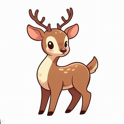 single deer cartoon clipart images - Pencipta Imej daripada Microsoft Bing Deer Cute Cartoon, Deer Cute Drawing, Deer Cartoon Drawing, Cute Deer Drawing, Deer Icon, Deer Outline, Cute Art Projects, Deer Clipart, Cartoon Deer