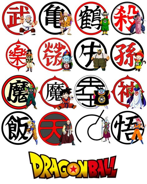 Dragon Ball Template, Goku Kanji Tattoo, Dragon Ball Z Symbols, Logo Dragon Ball Dragonball Z, Dragon Ball Z Dragon Tattoo, Dragonball Stickers, 4 Star Dragon Ball Tattoo, Dragon Ball Symbol, Dragon Ball Tattoo Design