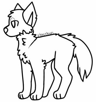 Ftu Base, Wolf Art Drawing, Dog Base, Wolf Base, Small Wolf Tattoo, Art Bases, Warrior Cat Drawings, Warrior Cats Art, Wolf Drawing