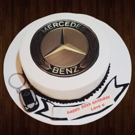 Mercedes Benz Cake Ideas, Mercedes Cake Birthdays, Mercedes Benz Cake, Knot Ideas, Cars Cake Design, Birthday Cake For Father, Best Friend's Birthday, Cars Birthday Cake, Customized Cake