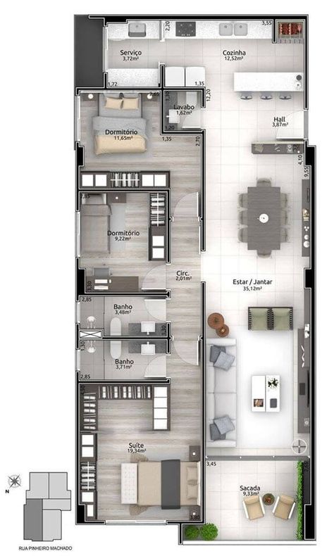 Stairs Bathroom, Case Minecraft, 3d Floor Plan, Home Design Floor Plans, Sims House Plans, House Construction Plan, Model House Plan, House Layout Plans, Architectural House Plans