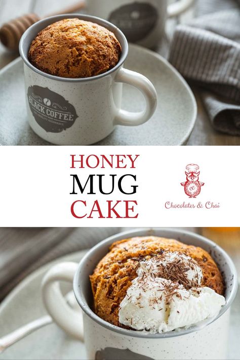 This sweet, gooey Honey Mug Cake recipe comes together using a few pantry staples and a microwave. Seriously...all you need is 5 minutes to make honey cake in a mug! Honey Mug Cake, Perfect French Toast, Cake In A Mug, Gooey Cake, Microwave Cake, Mug Cake Recipe, Honey Cake, Delicious Cake Recipes, In A Mug