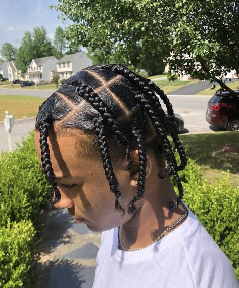 Mens Jumbo Box Braids, Jumbo Braids Men, Protective Hairstyles For Men, Jumbo Box Braids Men, Gogo Hair, Braid Business, Afro Fade Haircut, Box Braids Men, Mens Twists Hairstyles