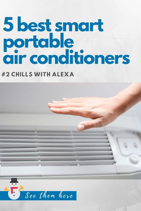 In this review, I compare give of the best smart portable air conditioners. What's a smart portable air conditioner? A smart portable air conditioner is typically wi-fi enabled to work with your iOS and Android smartphone. Many smart air conditioners also now work with voice assistants like Amazon Alexa and Google Assistant. A portable air conditioner can be moved to room to room. #airconditioner  #airconditioning #hvac #ac #smarthome #amazonalexa #googleassistant #ios #android #affiliate Smart Air Conditioner, Portable Air Conditioners, Portable Ac, Mom Group, Smart Home Automation, Awesome Gifts, Air Conditioners, Portable Air Conditioner, Home Tech