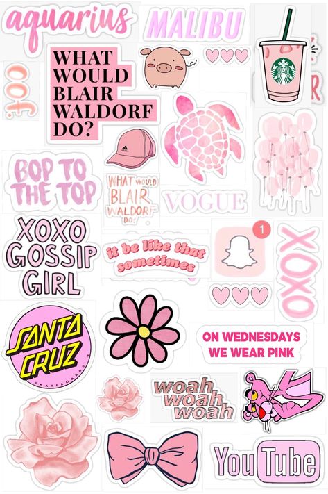 PINK STICKERS Aesthetic Phone Case Stickers Printable Pink, Pink Journal Aesthetic Stickers, Pink Design For Journal, Stickers Aesthetic Printable Pink, Preppy Stickers Printable Pink, Cute Pink Stickers Aesthetic, Pink Phone Stickers, Pink Stickers For Journal, Pink Design For Scrapbook