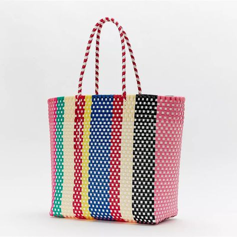 2021 Mexican Recycled Woven Bag Handwoven Recycled Plastic Tote - Buy Woven Plaid Plastic Bags Handle,Recycled Plastic Tote Bag,Plastic Beach Tote Bag Product on Alibaba.com Weave Bag, Plastic Beach, Plastic Shopping Bags, Beach Tote Bag, Plastic Bags, Beach Tote Bags, Beach Tote, Woven Bag, Bag Handle