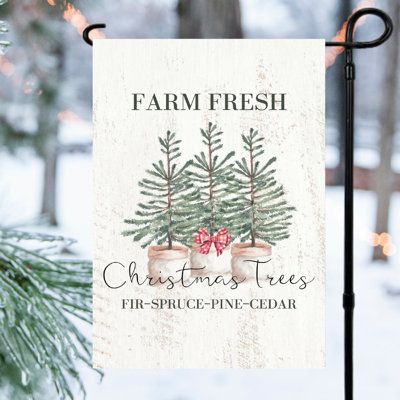 Trees Garden, Farm Fresh Christmas Trees, Happy Cow, Seasonal Candles, Candle Wall Decor, Garden Flag Stand, Fresh Christmas Trees, Christmas Tree Farm, Flag Stand