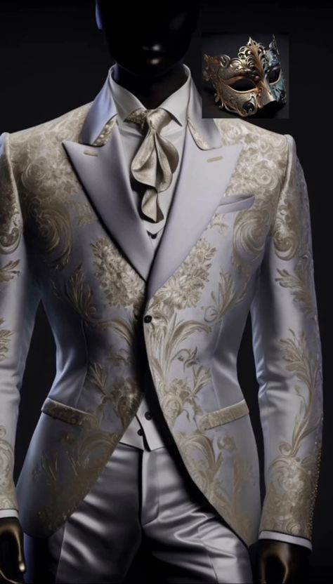 New Years Suits Men, Masquerade Men Outfit, Male Masquerade Outfit, Masquerade Outfit Men, Masquerade Suit, Masquerade Outfit Ideas, Masquerade Men, Breakfast Outfit, Prom Outfits For Guys