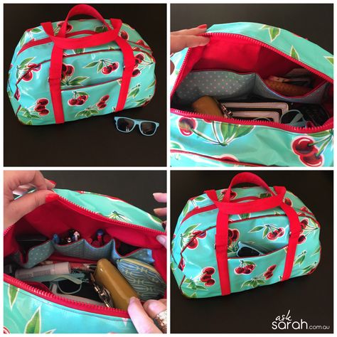 Sew: DIY Oilcloth Betty Bowler Handbag {Yeah, Let’s Make Our Own Handbags} – Ask Sarah Tote Patterns Free, Bowling Ball Bag, Oil Cloth Bags, Bowler Bag, Diy Bag Designs, Bag Pattern Free, Sewing Purses, My Signature, Wallet Pattern