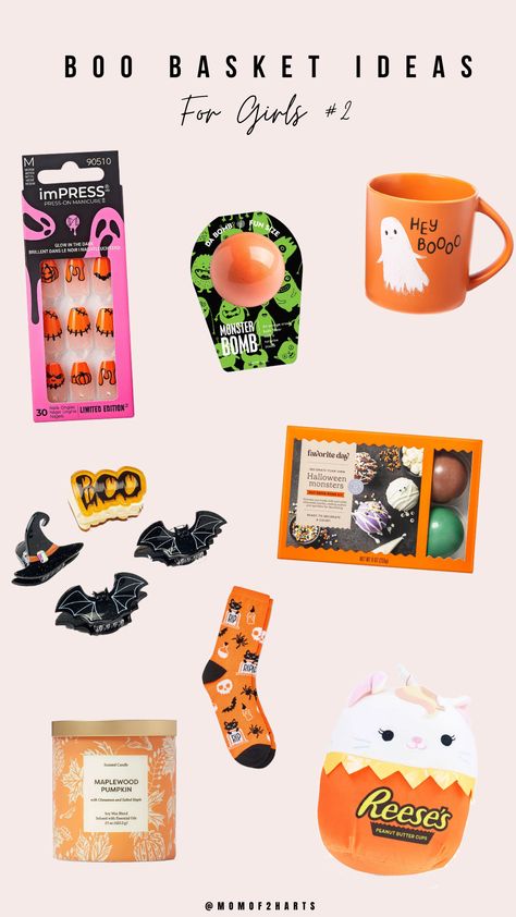 Cute Things From Target, Trunk Or Treat Ideas For Cars Easy Dollar Tree, Boo Basket Ideas Cheap, Boo Basket Teen Girl, Halloween Boo Basket Ideas For Teens, Boo Basket For Teen Girl, Boo Basket For My Daughter, Boo Basket Ideas For Teen Daughter, Toddler Girl Boo Basket