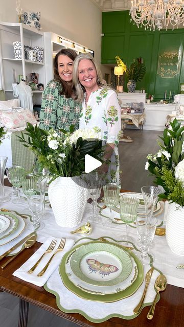 The Boutique Charleston on Instagram: "Indulging in creams and greens. 🌿🤍 witness the magic of southern entertaining as @theboutiquecharleston and @pizzazzerie come together to design a dazzling spring garden party tablescape. The synergy between Lois and Courtney, Charlestons design queens, is truly inspiring.   Swing by The Boutique Charleston to bring this enchanting table to life in your own home! 🍋  #tablescape #homedecor #springdecorating #springstyle #southernliving" Enchanting Table, Spring Garden Party, Party Tablescapes, The Boutique, Southern Charm, Southern Living, Spring Garden, Spring Decor, Garden Party