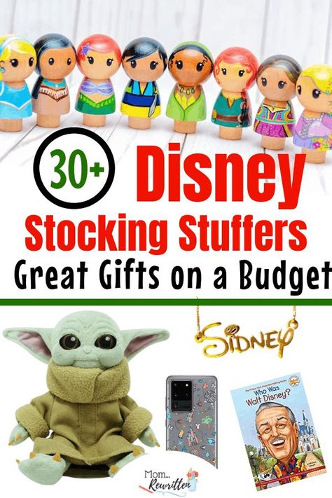 Over 30 budget-friendly Christmas stocking stuffers inspired by Disney for all ages! Make the holidays more magical with these reasonably priced Disney gifts for kids and adults. These stocking stuffer ideas are a good mix of fun and practicality! Perfect for Disney at home! #StockingStuffers #Christmas #HolidayGifts #GiftGuide | Gift Guide Disney Gifts For Kids, Disney Stocking, Disney Stocking Stuffers, Disney Christmas Stockings, Disney At Home, Disney Christmas Gifts, Disney Board, Stocking Stuffer Ideas, Disney Mom