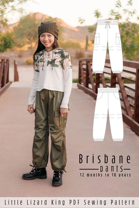 Brisbane Pants PDF Sewing Pattern Unique Sewing Patterns, Plus Size Sewing Patterns, Plus Size Patterns, Plus Size Sewing, Jumpsuit Pattern, Everyday Adventures, Woven Fabrics, Handbag Patterns, Coat Patterns