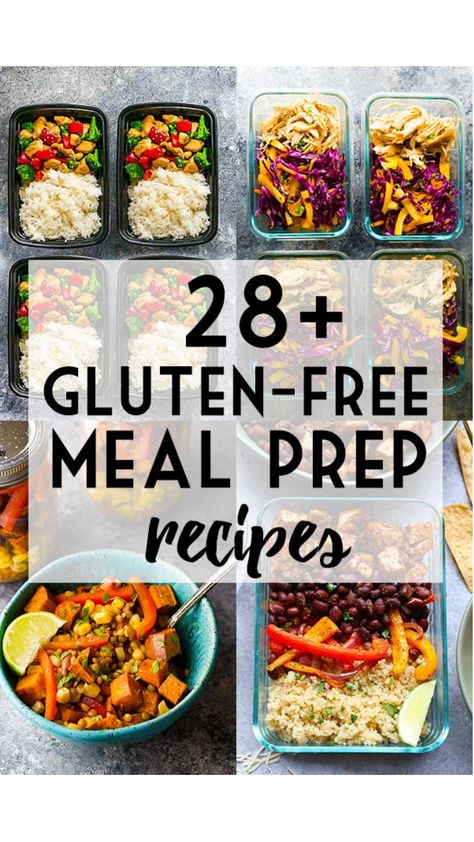 Gluten Free Food Prep, Meal Prep Gluten Free Dairy Free, Gluten Free Meal Prep For The Week, Gluten Free Meal Prep Ideas, Healthy Gluten Free Lunch Ideas, Meal Prep Gluten Free, Gluten Free Lunch Ideas, Gluten Free Breakfast Ideas, Gluten Free Freezer Meals