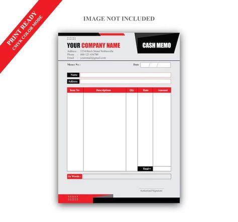 Premium Vector | Vector cash memo invoice delivery note template design vector file Cash Memo Design, Delivery Note Template, Memo Design, Grocery Notepad, Memo Template, Note Template, Notes Template, Budgeting Money, Design Vector