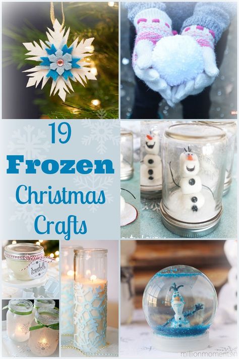 A collection of Christmas crafts from the Disney movie Frozen. Frozen Theme Christmas, Ice Luminaries, Disney Christmas Diy, Frozen Tree, Frozen Diy, Frozen Crafts, Cottage Diy, Frozen Frozen, Frozen Christmas