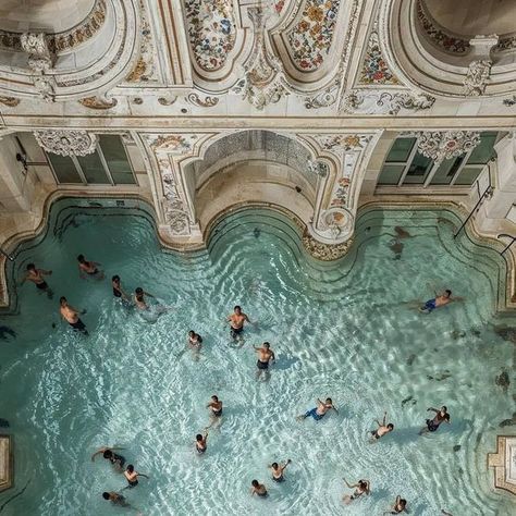 Fubiz on Instagram: "Unreal Swimming Pool from Above 🌊 IA Art by Tomislav Marcijuš #pool #design #architecture" Raised Pool Design, Freshwater Pool, Vintage Swimming Pool, Royal Pool, Art Deco Pool, Space Aesthetics, Raised Pools, Reflection Pool, Swimming Pool Art