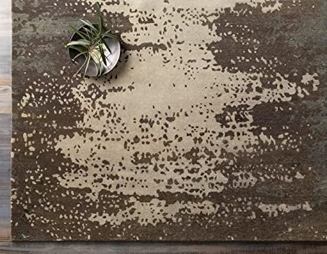 Mark&Day Area Rugs, 5x7 Aube Modern Dark Brown Area Rug, Brown / Beige Carpet for Living Room, Bedroom or Kitchen (5' x 8') Moss Rug, Natural Area Rugs, Surya Rugs, Beige Carpet, Area Rug Collections, Nature Collection, Brown Area Rugs, Brown Rug, Living Room Carpet