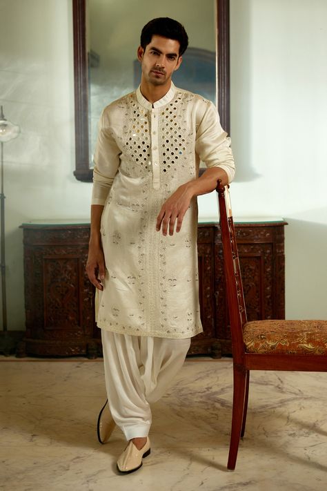 Latest Kurta Designs, Indian Wedding Clothes For Men, Salwar Pants, Pink Kurta, Kurta Set For Men, Mens Kurta Designs, Indian Wedding Outfits, Kurta With Pants, Georgette Fabric