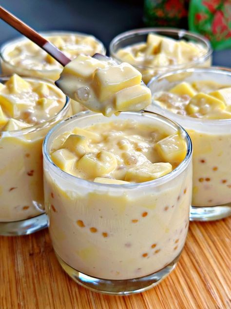 Gulaman Dessert Recipe, Gulaman Dessert, Filipino Food Party, Filipino Christmas Recipes, Buko Salad, Sago Recipes, Filipino Dessert Recipes, Cold Dessert Recipes, Pinoy Dessert