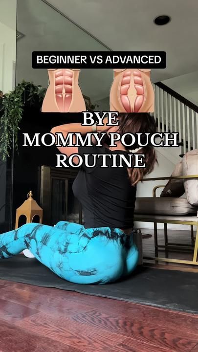 Julia|Postpartum Trainer| on TikTok Postpartum Belly Workout, Mom Pouch, Pooch Workout, Diastasis Recti Exercises, Post Pregnancy Workout, Deep Core, Baby Workout, Tummy Workout, Mommy Workout