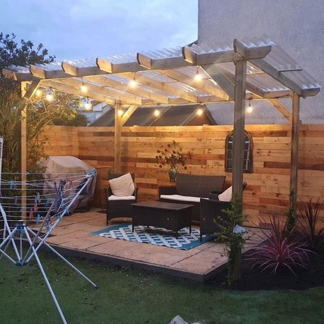 Heavy Duty Timber Pergola Complete DIY Kit, Quality Tanalised Redwood Timber, Various Sizes. - Etsy UK Fence Landscaping Border Backyard Ideas, Timber Pergola, Pergola Diy, Pagoda Garden, Pavers Backyard, Garden Canopy, Pergola Garden, Cozy Backyard, Wooden Pergola