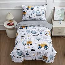 Boys Construction Room, Reversible Pillowcase, Construction Bedding, Construction Bedroom, Toddler Comforter, Twin Comforter Sets, Toddler Bedding, Toddler Bed Set, Toddler Boys Room