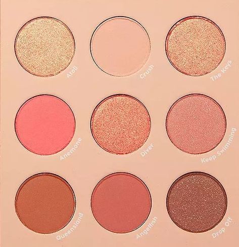 Colourpop Palette Looks, Coral Eyeshadow Looks, Coral Palette, Coral Eyeshadow, Coral Makeup, Colourpop Palette, True Spring, Colourpop Makeup, Lock Screens