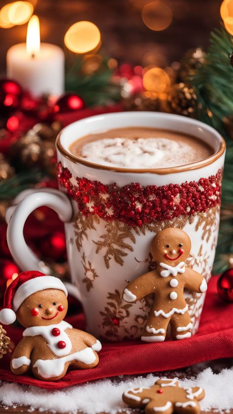 Aesthetic Coffee Mugs, December Coffee, Hot Cappuccino, Hot Chocolate Christmas, A Hug In A Mug, Hug In A Mug, Coffee Christmas, Girl Wallpapers, Christmas Hot Chocolate