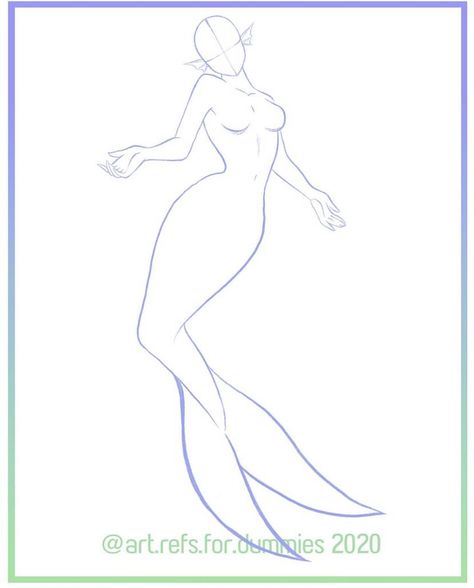 Mermaid Refrence Drawings, Poses Reference Mermaid, Mermaid Pose Reference Drawings, Mermaid Base Pose, Siren Reference, Princess Poses Drawing Reference, Mermaid Drawing Base, Mermaid Drawing Reference, Mermaid Anatomy