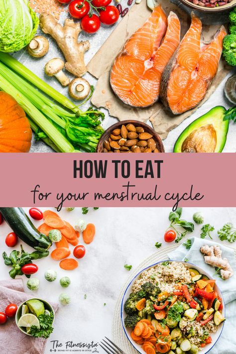 Meal Plan For Menstrual Cycle, Meals For Period Cycle, Eating Based On Menstrual Cycle, Menstrual Cycle Food Recipes, Menstrual Cycle Meal Plan, Eating For Your Cycle, Menstrual Cycle Recipes, Menstrual Cycle Meals, Eating For Your Menstrual Cycle